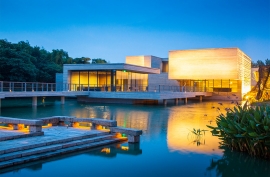 Night view of museum