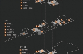 木心美術館各層平麵示意圖